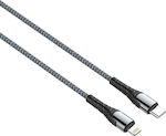 Ldnio LC111 Geflochten USB-C zu Lightning Kabel Gray 1m