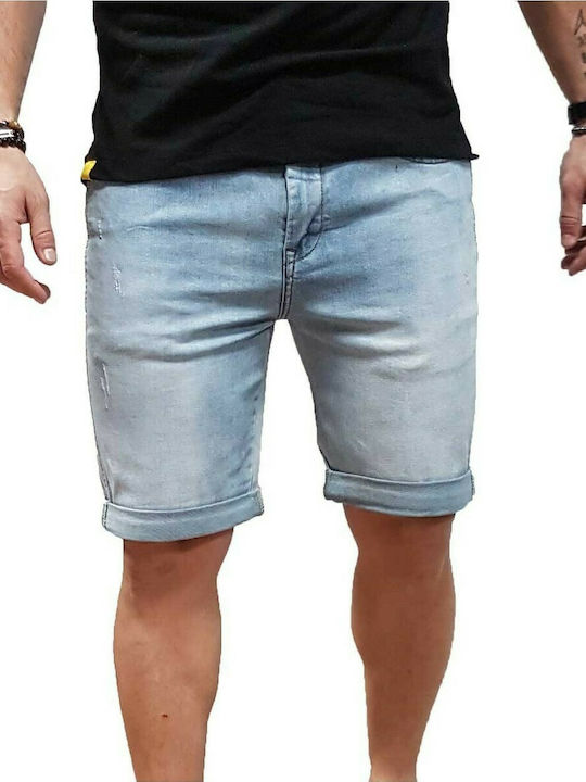 Basehit Men's Shorts Jeans Light Blue