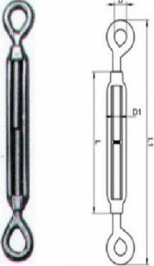 Wasi Tensioner Boat Deck Stainless Steel Rope with Hooks