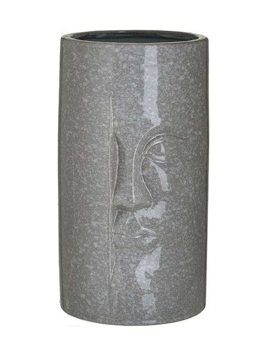 Inart Διακοσμητικό Βάζο Keramik Πρόσωπο Grey 16x16x30cm 1Stück