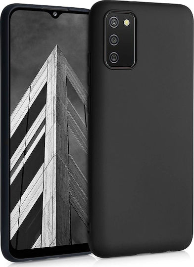 KWmobile Back Cover Σιλικόνης Μαύρο (Galaxy A02s)
