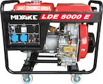 Miyake LDE8000E Γεννήτρια Πετρελαίου με Μίζα, Ρόδες και Μέγιστη Ισχύ 8kVA