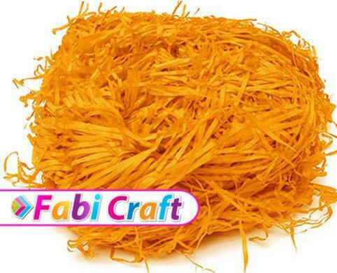 Fabi Iarbă de artizanat 400gr în Orange Culoare