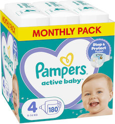 Pampers Active Baby Nr. 4 für 9-14kgkg 180cm Pampers Active Baby Nr. 4 für 9-14kgkg 180cm
