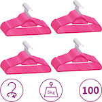 vidaXL Clothes Hanger Pink 289925 100pcs