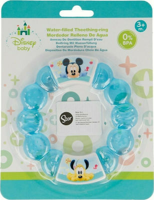 Stor Mickey Mouse Teething Ring with Gel made of Plastic for 3 m+ 1pcs