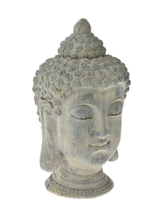 Iliadis Dekorativer Buddha aus Kunststoff in Grey 19x19x36cm 1Stück