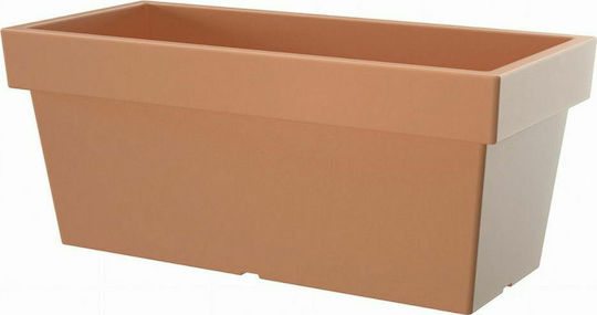 Iliadis Lofly Case Ζαρντινιέρα Πλαστική Πορτοκαλί 80x35x33εκ.