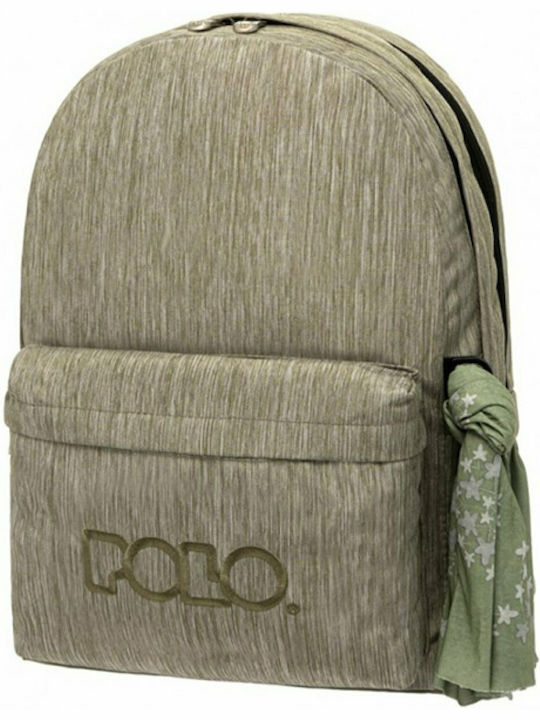 Polo Original Double Scarf Schulranzen Rucksack Junior High-High School in Grün Farbe 30Es 2021