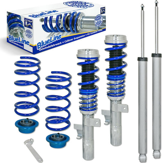 JOM Blueline Σετ Αναρτήσεις 4τμχ για Ford Focus 2004-2010 Ρυθμιζόμενες