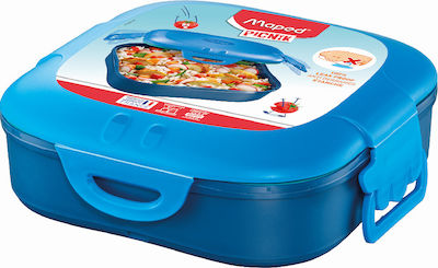 Maped Kids Lunch Plastic Box Blue L17xW17xH5.5cm