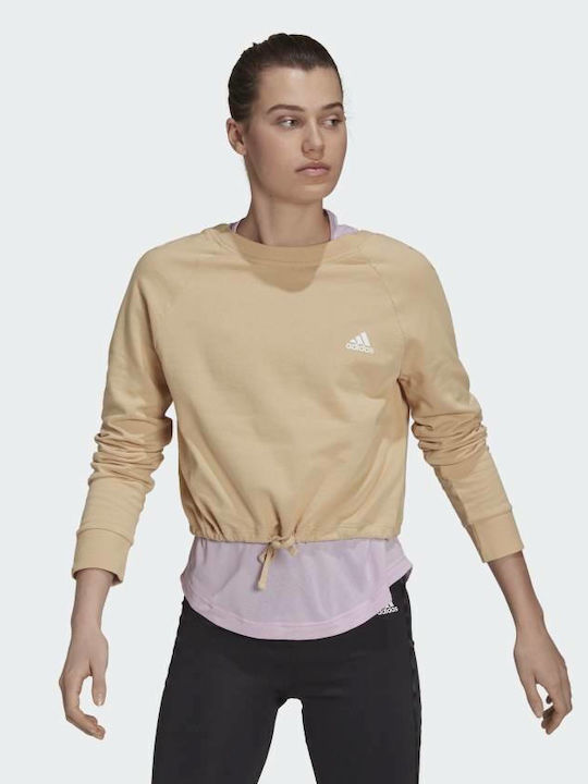 Adidas Essentials Hanorac pentru Femei Cu glugă Bej