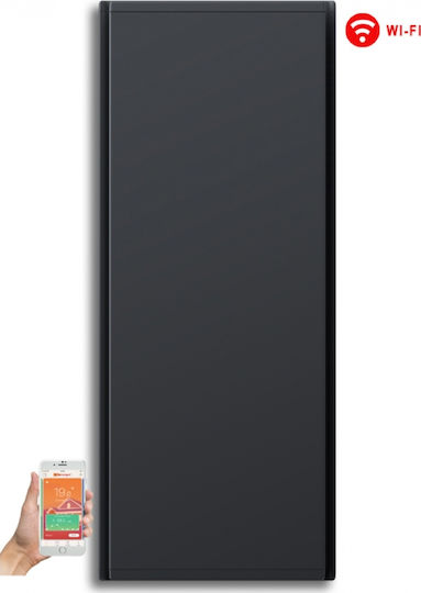 Radialight Icon 10 Конвектор Стена 1000W с Електронен Термостат и WiFi 45x110см Сив