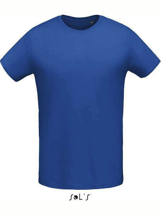 Sol's Martin Ανδρικό Διαφημιστικό T-shirt Κοντομάνικο Royal Blue