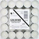 Goldfire Tealights White (up to 4hrs Duration) 50pcs