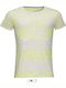 Sol's Miles Ανδρικό Διαφημιστικό T-shirt Κοντομάνικο Ash/Lemon