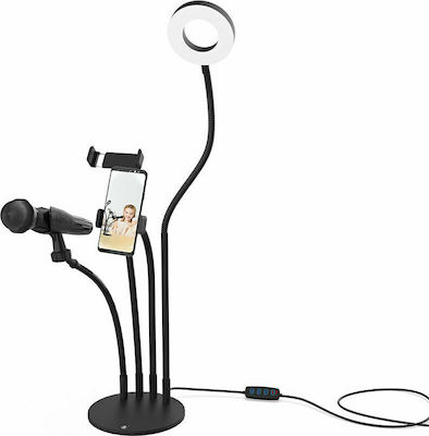 NR9104 Ring Light 9cm 2800 - 6500K with Desktop Stand/Mount Stand and Mobile Holder