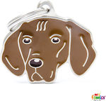 My Family Friends Vizsla Dog ID Tag Brown