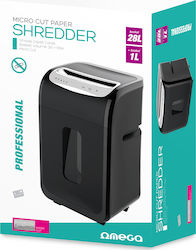 Omega Micro Cut 25-Sheet Paper Shredder