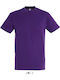 Sol's Regent Ανδρικό Διαφημιστικό T-shirt Κοντομάνικο Dark Purple