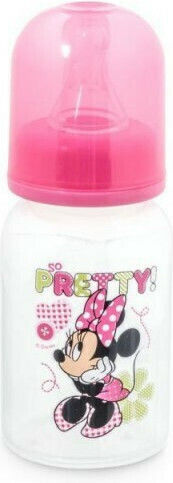 Lulabi Plastic Baby Bottle Anti-Colic with Silicone Nipple for 3+ months Pink Minnie - Pink 120ml