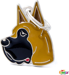 My Family Friends Great Dane Dog ID Tag Brown M...