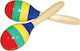 Wooden maracas pair 21cm