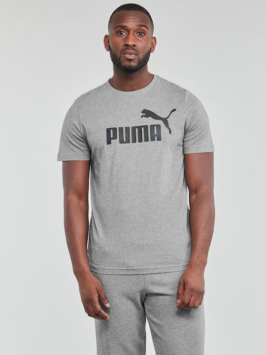 Puma Essentials Men's Athletic T-shirt Short Sleeve Gray