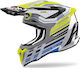 Airoh Strycker Shaded Motocross Helmet 1310gr Grey/Yellow Gloss