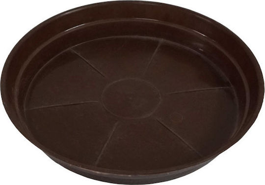 Marhome Ν8 Plate Pot Plastic Brown 35x35cm 09-01-N8P