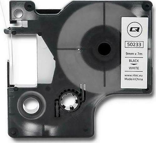 Qoltec D1 43613 Ταινία Ετικετογράφου 7m x 9mm σε Λευκό Χρώμα Συμβατή με Dymo D1