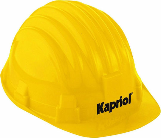 Kapriol Construction Site Helmet of PVC Yellow 28501