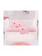 Beauty Home Art Set Baby Bettlaken Für Krippe Baumwollsatin Angepasst Rosa 70x140cm