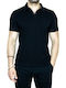 S.Oliver Men's Short Sleeve Blouse Polo Black