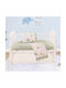 Beauty Home Art 5175 Baby Sheets Set Crib Cotton Satin Fitted Multicolored 70x140cm