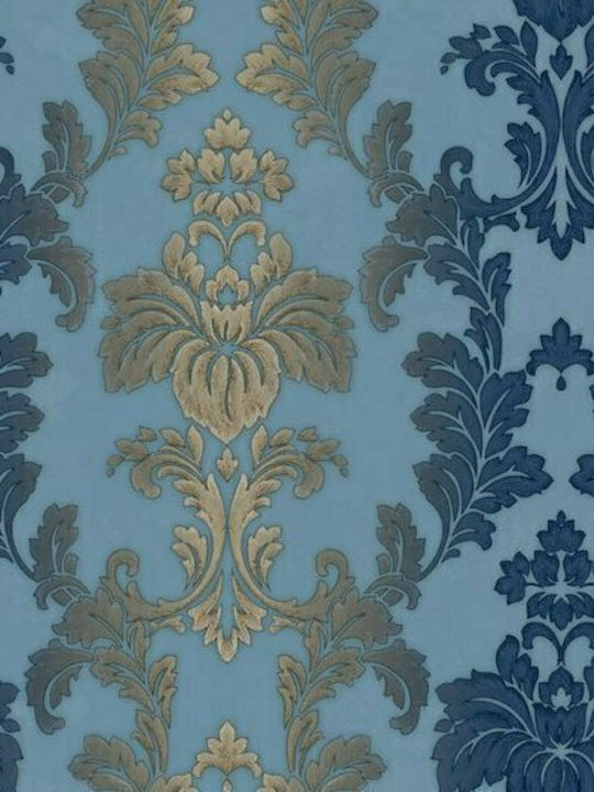 Wallpaper Dimora Vinyl Blue L1005xW106cm