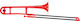 Pbone Mini Tenor Τρομπόνι Red Κόκκινο