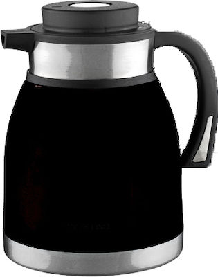 Michelino Jug Thermos Stainless Steel Black 1lt with Cap-Cup