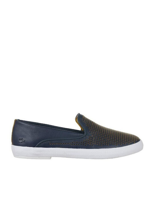 Women's Slip-Ons Leather Navy Blue