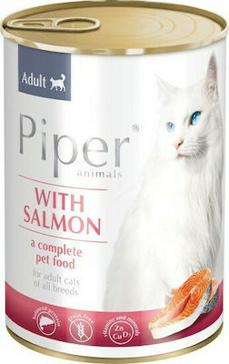 Dolina Noteci Piper Adult Wet Food for Adult Cat in Can with Salmon Without Cereals 400gr