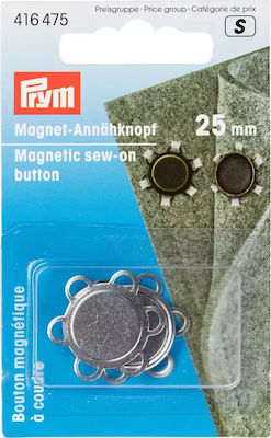 Prym Silver Metal Sewing Button 416475