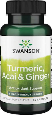 Swanson Turmeric, Acai & Ginger 60 κάψουλες