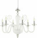 Ondaluce Chandelier Candlestick 6xE14 White 72cm LP.DEBUSSY/6