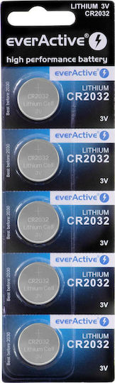 EverActive Batterien Lithium für Uhren CR2032 3V 5Stück