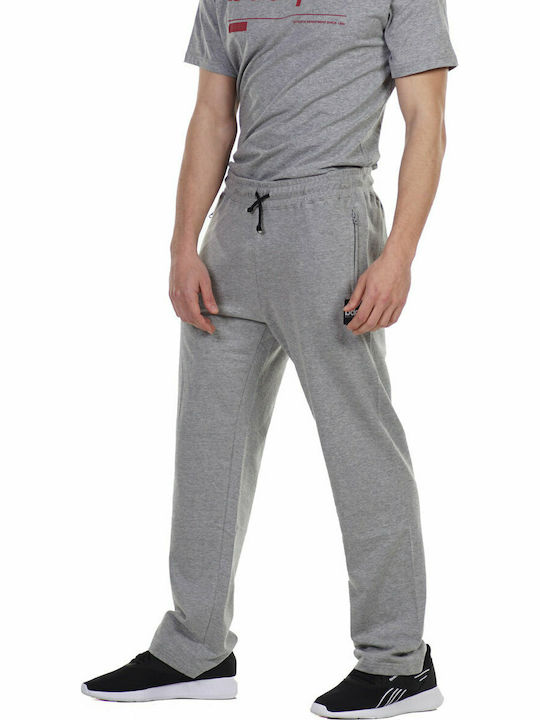 Body Action Παντελόνι Φόρμας Light Grey Melange