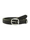 Lisa Women's Leather Belt Black