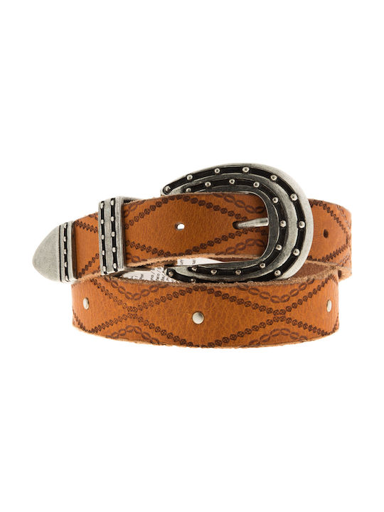 Pepe Jeans Kaia Leather Women's Belt Tabac Brown