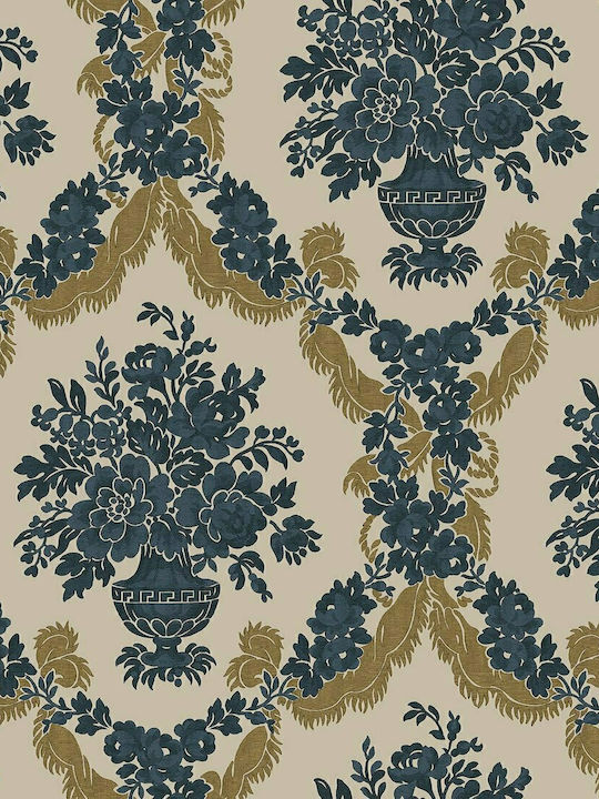 Wallpaper Damaschi Vinyl Beige L1005xW53cm