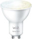 WiZ Смарт крушка LED 4.9W за фасунга GU10 и форма PAR16 Регулируем бял цвят 345лм Димируем