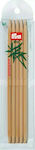 No6 Bamboo natural 100% Japanese natural knitting needles (bamboo) 20cm PRYM 221217/222217